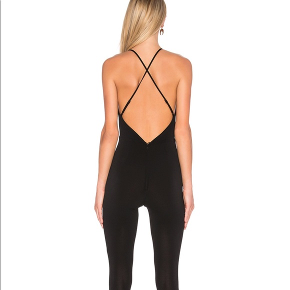 NBD Jette lace up jumpsuit
